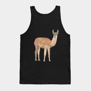 LLAMA - LLAMA FROM MACHU PICCHU, PERU, THE ANDES -  Watercolor Painting Tank Top